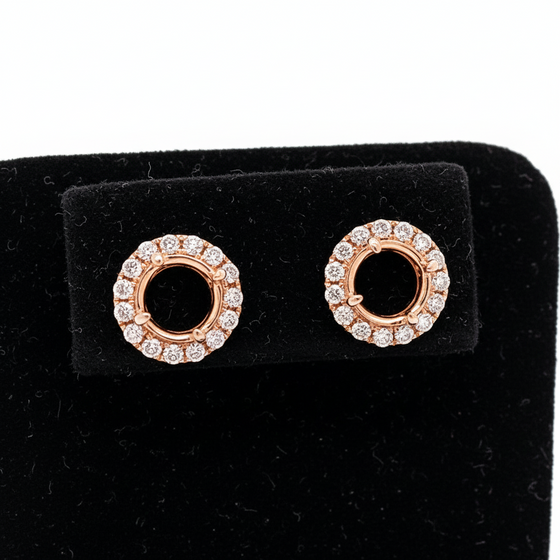 Maya Lianna Diamond and 14K Rose Gold Jacket for Earrings