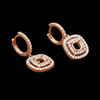 Maya Lianna Diamond and 14K Rose Gold Dangle Jacket for Earrings