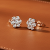 Maya Lianna 1.00 cttw Diamond Cluster 14K Rose Gold Earrings