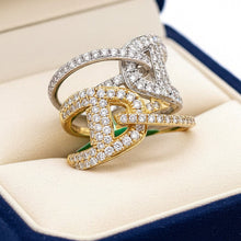  Fashionista Diamond and 18K White and Yellow Gold Ring