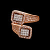 Effy Diamond and 14K White and Rose Gold Bypass Ring