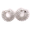 Fashionista Diamond and 18K White Gold Bold Hoop Earrings