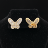 Fashionista 2.50 ctw Diamond and 18K Yellow Gold Butterfly Earrings