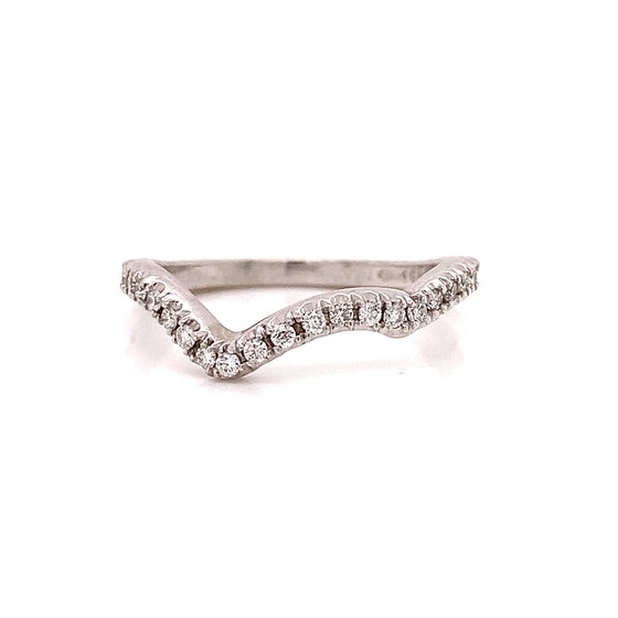 Mark Schneider .28 ctw Diamond and 14K White Gold Fitted Band Ring