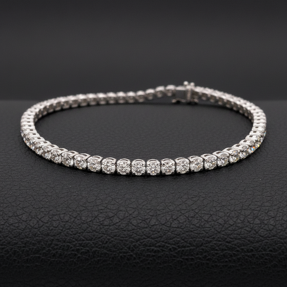 Classico 5.0 ctw Diamond and 14K White Gold Tennis Bracelet