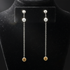 Maya Lianna 1.12 cttw Diamond and Natural Fancy Orange Diamond Dangle Earrings 14889