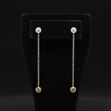  Maya Lianna 1.12 cttw Diamond and Natural Fancy Orange Diamond Dangle Earrings 14890