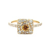 Leo Schachter Natural Fancy Orange Diamond Ring 14892