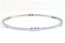  Effy Diamond and 14K White Gold Bangle