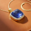 Estate 53.20 ct Tanzanite Sugarloaf & Diamond Pendant 15767