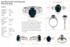 Fine Black Opal and Diamond Platinum Ring