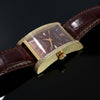 Estate Cuervo Y Sobrinos  Habana "Esplendidos" No. 02412/2-7727 18K Yellow Gold Diamond Watch (Leather Strap)