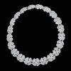 Estate Vintage Cartier 80.19cttw Diamond Clover 18Kt White Gold Necklace & Bracelet Set