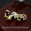 Roberto Coin Giraffe Enamel 18K Yellow Gold Earrings