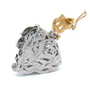 Estate Edwardian 1910 3.25cttw Diamond & Pearl 18Kt White & Yellow Pendant