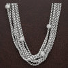 Estate David Yurman 1.75cttw Diamond Multi Strand 18k Yellow Gold and Silver Necklace