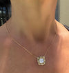 Designer Roberto Coin "Pois Moi" Diamond 18K White and Yellow Necklace
