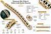 Modern Diamond 18Kt White & Yellow Gold Buckle Bracelet