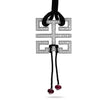Cartier Le Baisen  Du Dragon Diamond and Ruby Black Cord Necklace