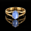 Estate Star Sapphire 14K Yellow Gold Ring