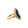 Vintage Onyx & Diamond 18K  Yellow Gold Ring