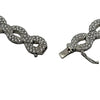 USA Designer ADJ 12.00cttw Diamond 18K White Gold Necklace