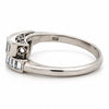 Estate 1.00cttw. Diamond Bypass Platinum Ring