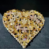 Estate of Sultan of Brunei-Graff Depose 64.55cttw Natural Fancy Yellow, Pink, Green, White Diamond and 18K White & Yellow Gold Pendant Brooch - One Of A Kind.