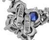 Estate Harry Winston Ceylon Sapphire and Diamond Platinum Earring and Necklace Set ( Box & Papers)