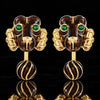 Estate David Webb Ram Head Green & Brown Enamel 18K Yellow Gold Cuff Links