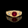 Estate 1.80ct. Ruby & Diamond 14KT Yellow Gold Ring