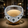 Estate One Of A Kind 23.38 cttw Black Diamond 6.97 cttw White Diamond 18K White Gold Necklace 15018