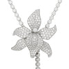 Cartier Caresse De Orchide Diamond and Rubellite Adjustable Platinum Necklace