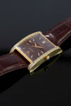 Estate Cuervo Y Sobrinos  Habana "Esplendidos" No. 02412/2-7727 18K Yellow Gold Diamond Watch (Leather Strap)