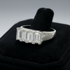 4 Stone Diamond Platinum Ring