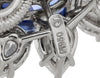 Estate Harry Winston Ceylon Sapphire and Diamond Platinum Earring and Necklace Set ( Box & Papers)