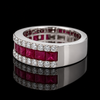 Estate Fine 2.33cttw. Ruby & Diamond 14KT White Gold Ring