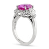 Estate Oscar Heyman 3.60ct Pink Sapphire & Diamond Platinum Ring