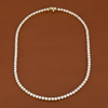 9.50cttw Diamond Anniversary Necklace 14K Yellow Gold