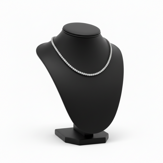 5.51cttw Diamond Anniversary Necklace 14K White Gold