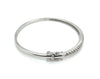 Diamond and 14K White Gold Bangle