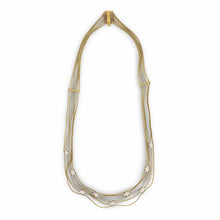  NYC Designer Jose Hess Diamond Multi Strand 18Kt Yellow Gold Necklace