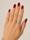 Estate Diamond & 18K White Gold Ring
