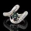 Estate Designer Belami Natural Color Change Brazilian Alexandrite & Diamond Platinum Ring (GIA Report)