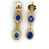 Beverly K Sapphire, Diamond and 14K Yellow Gold Dangle Earrings