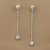 Maya Lianna 14K White Gold Dangle Diamond Earrings 14888