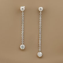  Maya Lianna 14K White Gold Dangle Diamond Earrings 14888