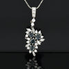 Estate Natural Color Change Alexandrite and Diamond Platinum Necklace