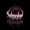 "If These Jewels Could Talk " - Estate Panthere 130.75ct. Rubellite, Diamond & Ruby Platinum Pendant/Brooch