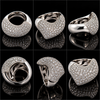 Estate Italian Del Duca 5.44 cttw Diamond 18K White Gold Ring
